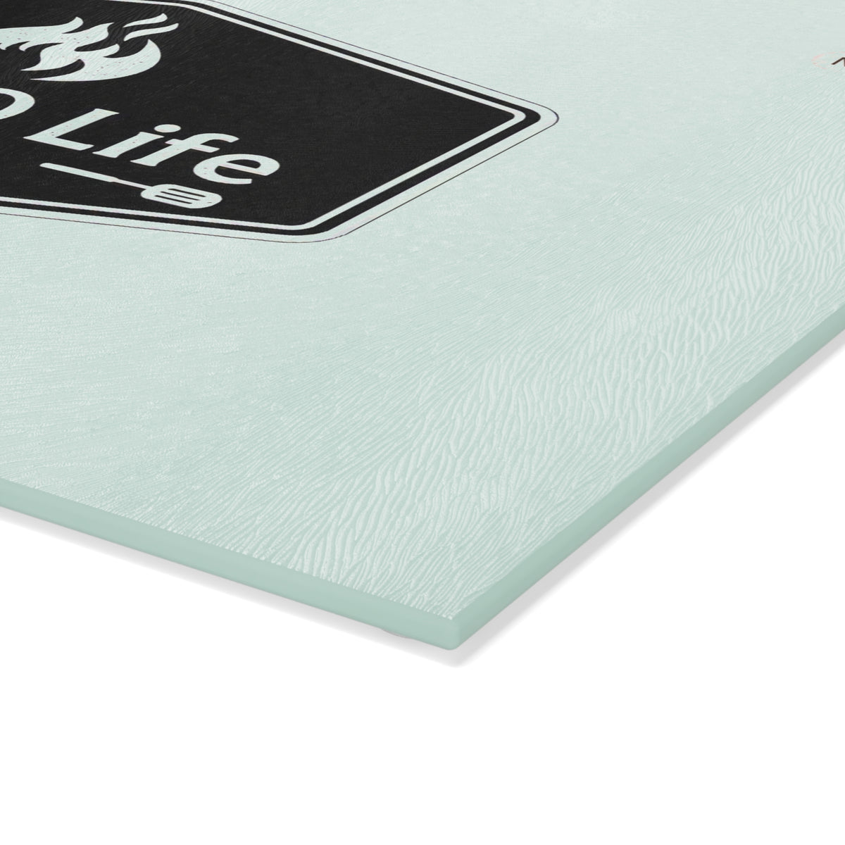Bar-B-Q Life Glass Cutting Board – BBQ Grilling Kitchen Prep Board