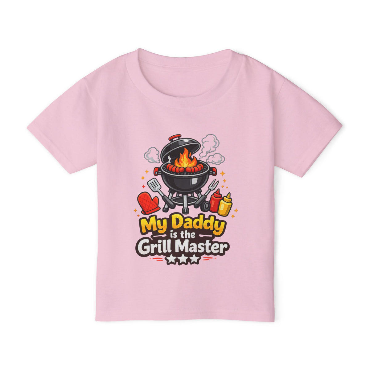 Toddler T-Shirt — "My Daddy is the Grill Master" BBQ Baby Tee
