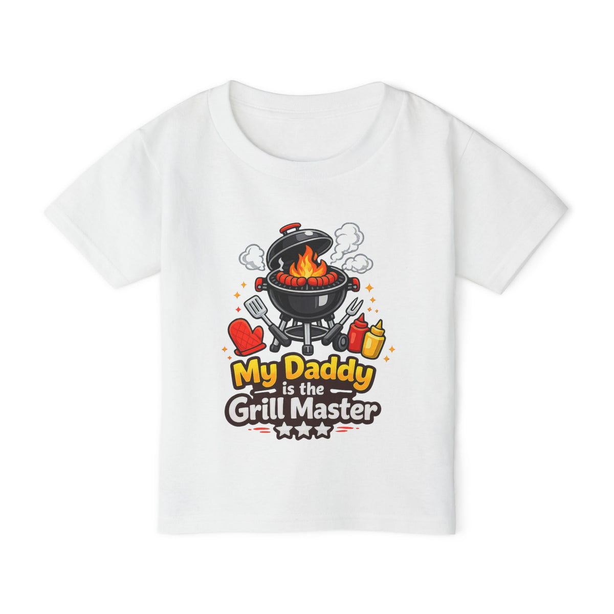 Toddler T-Shirt — "My Daddy is the Grill Master" BBQ Baby Tee