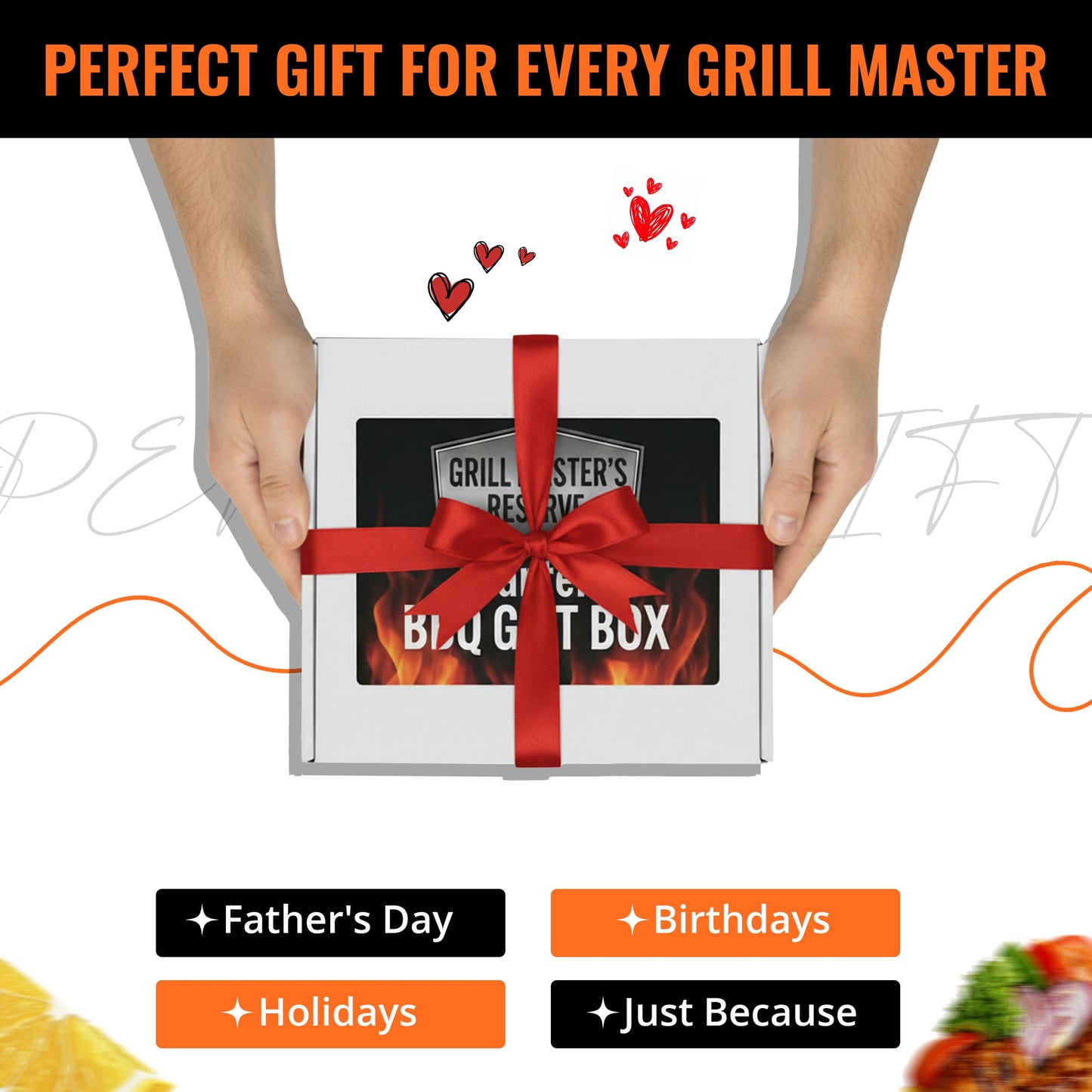 Branten's BBQ Rub Gift Box Combo: Four Bottles of Seasoning for Meat and Vegetables, Gluten Free, Total of 49.5 Ounces, with BBQ Silicone Mitt Included