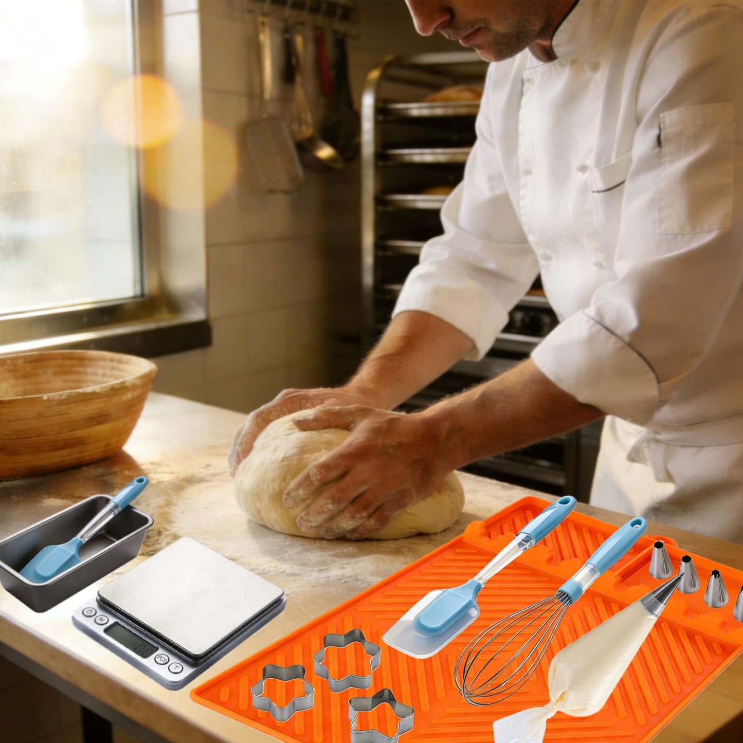 Find law Silicone Tools Mat for Griddle & Kitchen Countertop