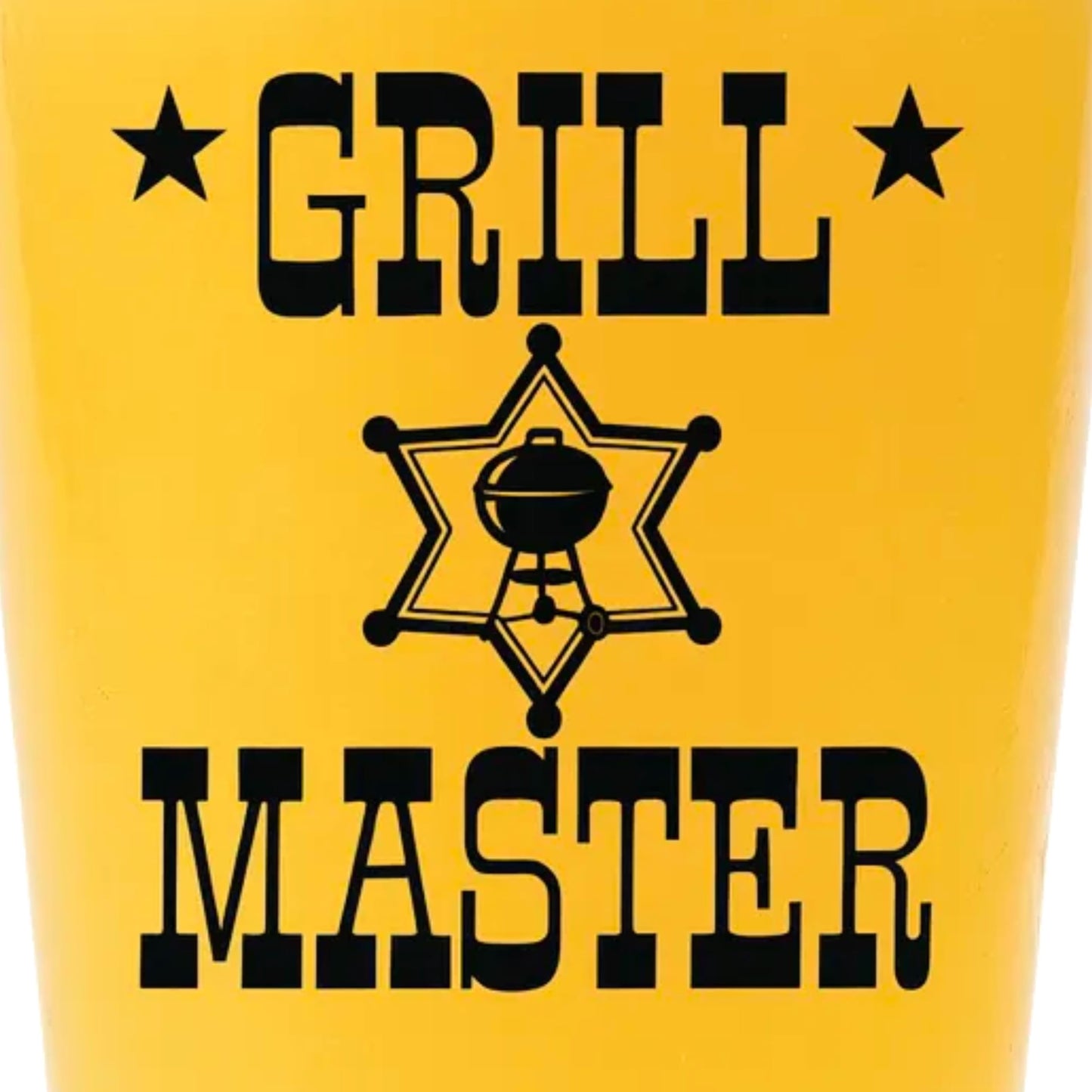 "Grill Master" 16oz Beer Pint Glass, Funny Dad Gift for Father's Day