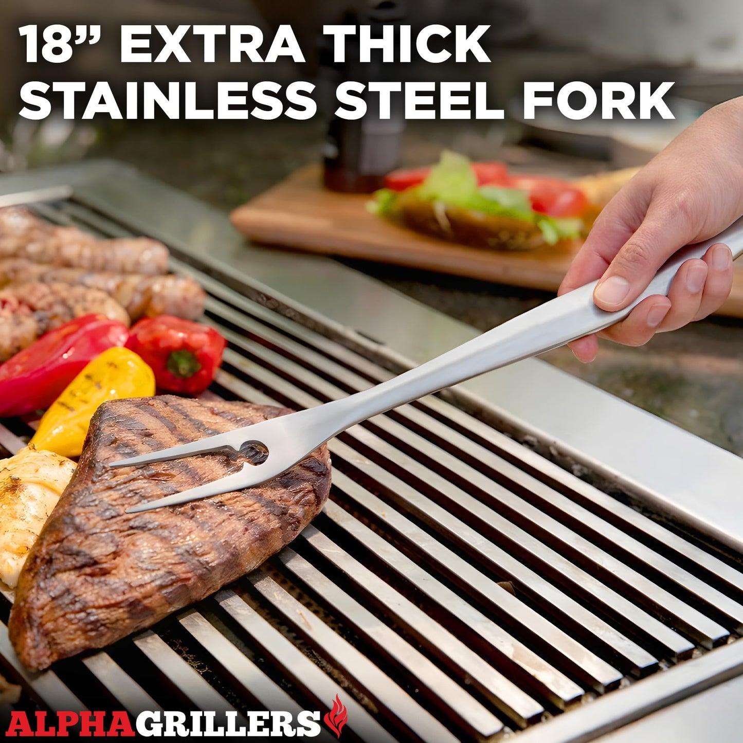 Alpha Grillers Grill Tools Set, BBQ & Grilling Accessories Outdoor Utensils