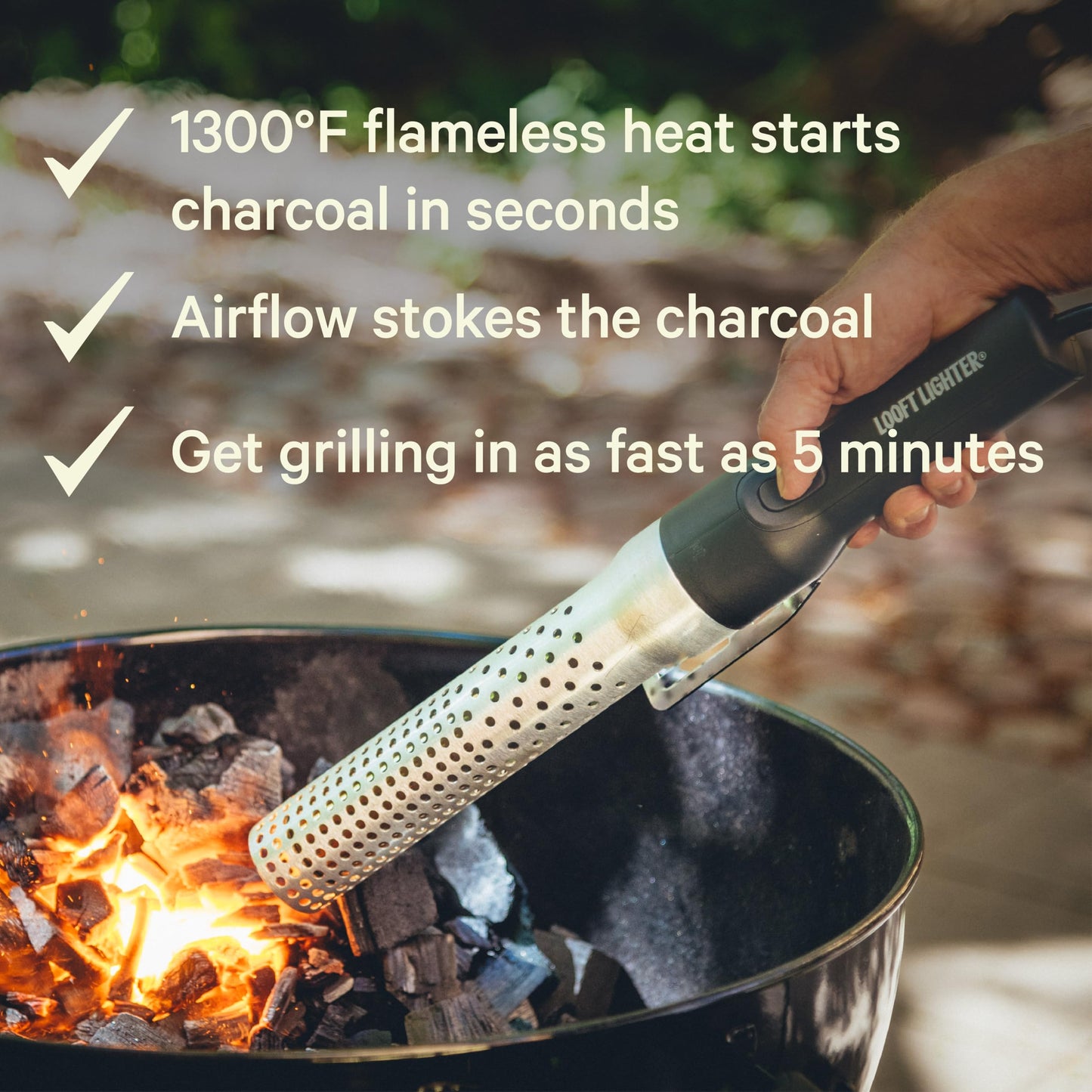 Looftlighter Classic Electric Charcoal Starter & Fire Lighter