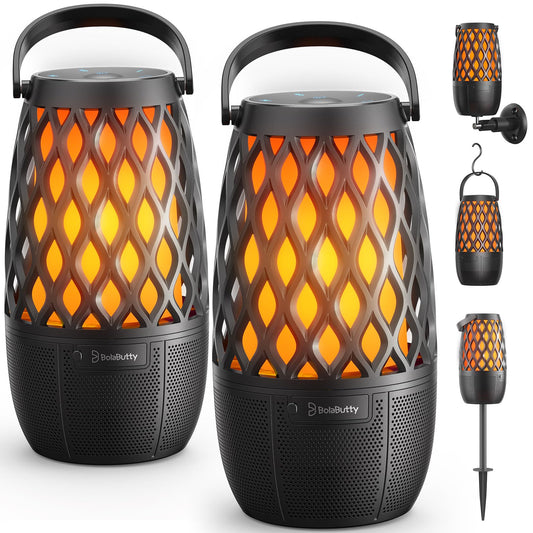 Outdoor Speakers Gifts for Men Bluetooth Speaker with Lights Multi-Sync up to 100 Speakers Auto-Pairing HD Stereo Sound Cool Stuff House Warming Gifts IPX5 Waterproof Lantern for Camp|Patio|Pool|Yard
