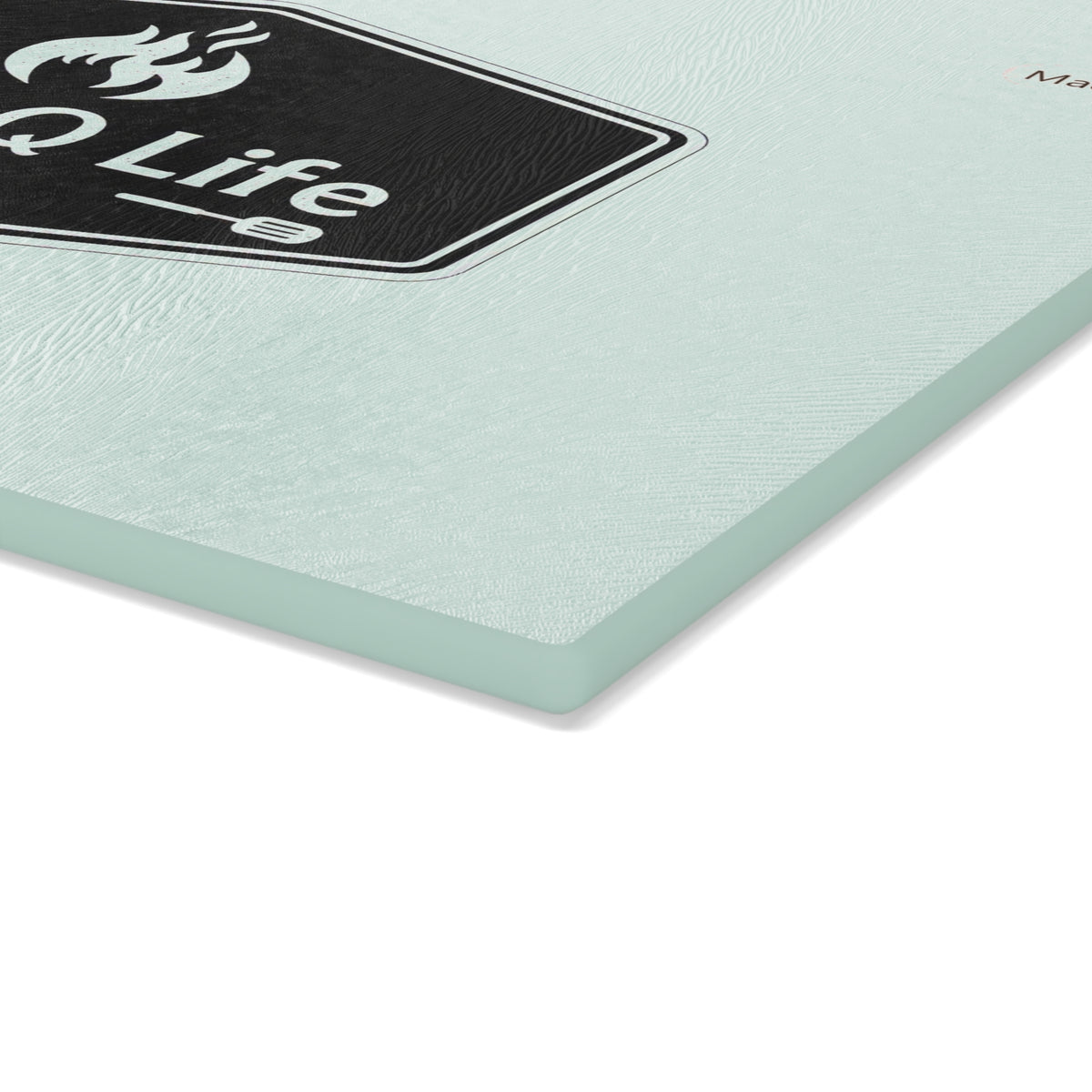 Bar-B-Q Life Glass Cutting Board – BBQ Grilling Kitchen Prep Board