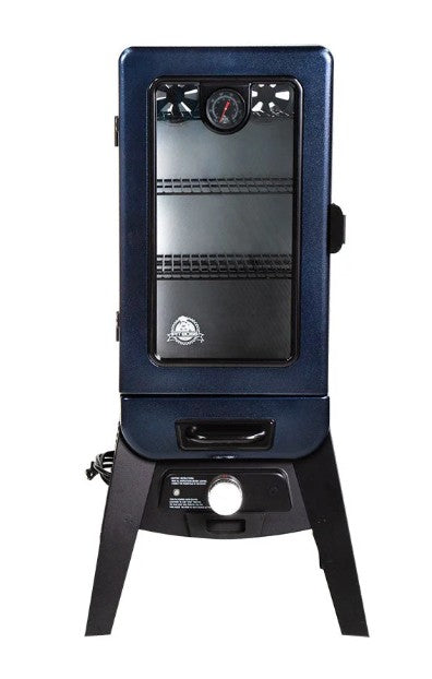 Pit Boss 3‑Series Blue Hammertone Analog Vertical Smoker – PBV3A1